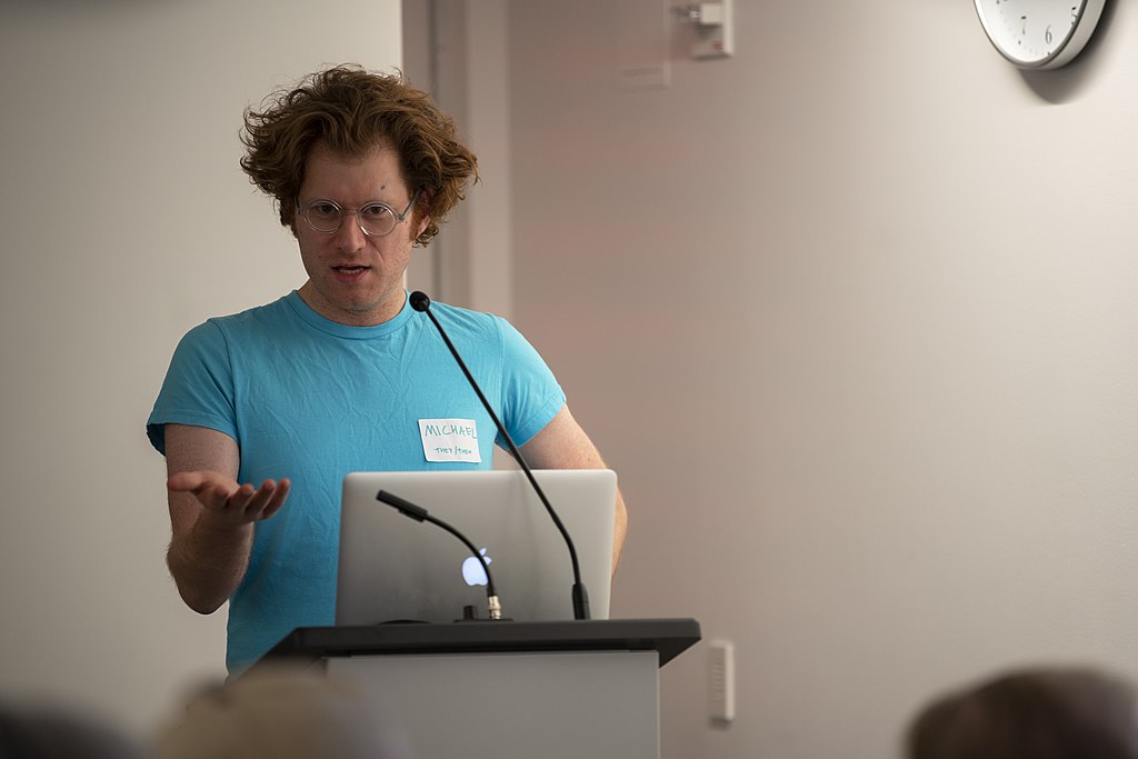 Public Speaker at Lectern