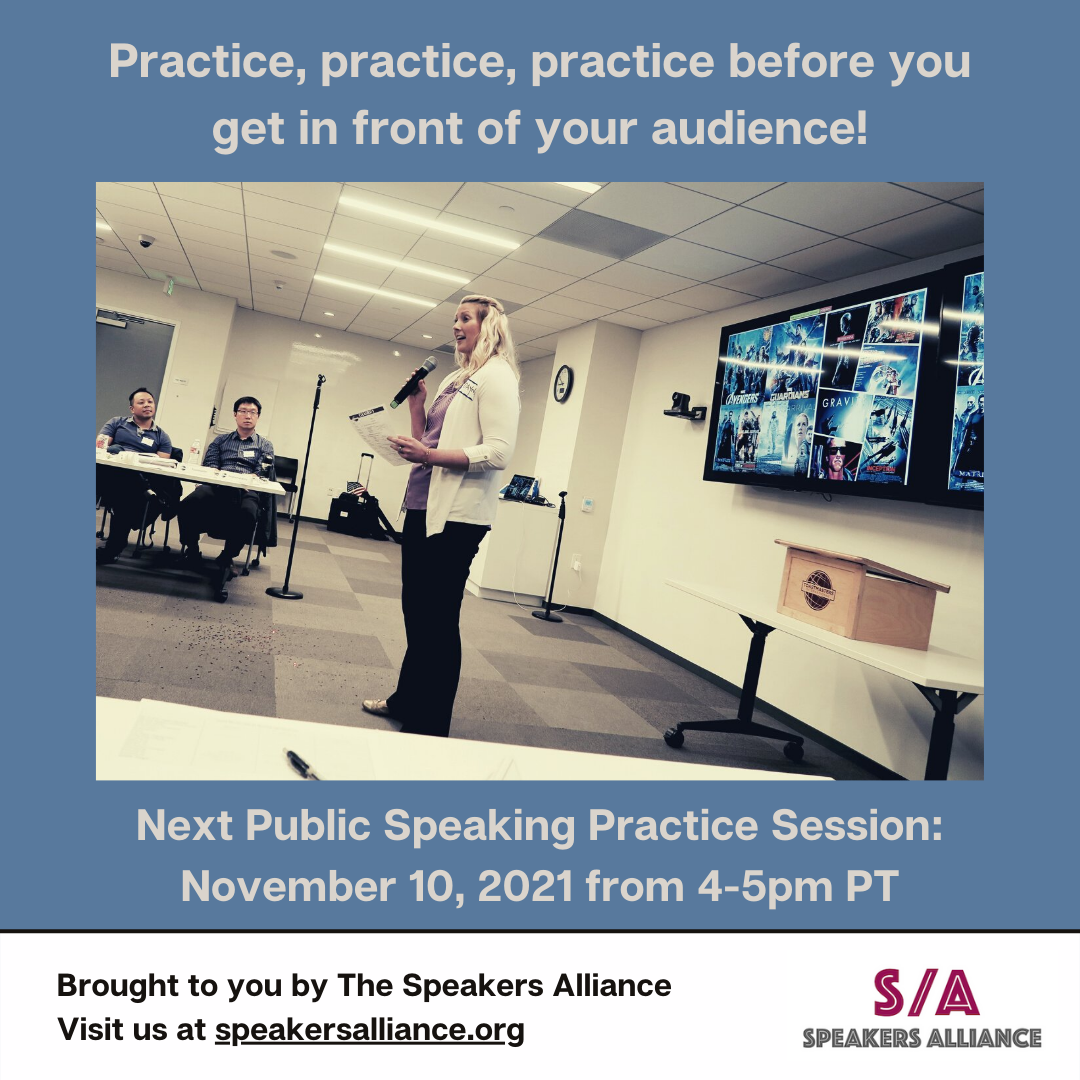 Person speaking in front of group